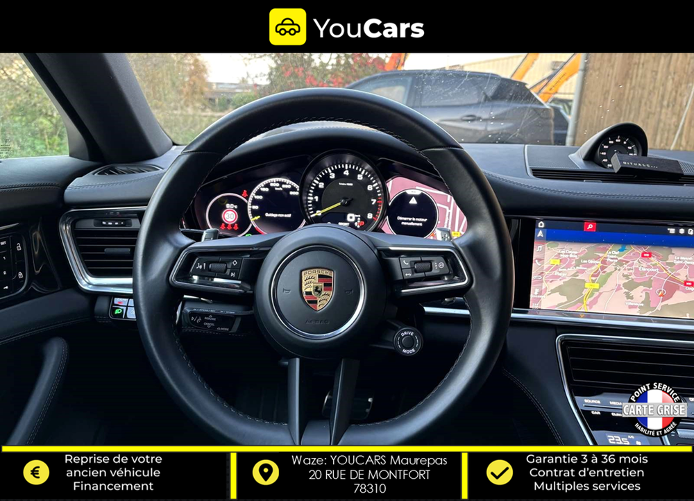 Panamera 4 E-Hybrid 2.9 Hybrid PDK8 462 cv Bo&icirc;te auto CAMERA DE RECU 2021 occasion 78310 MAUREPAS