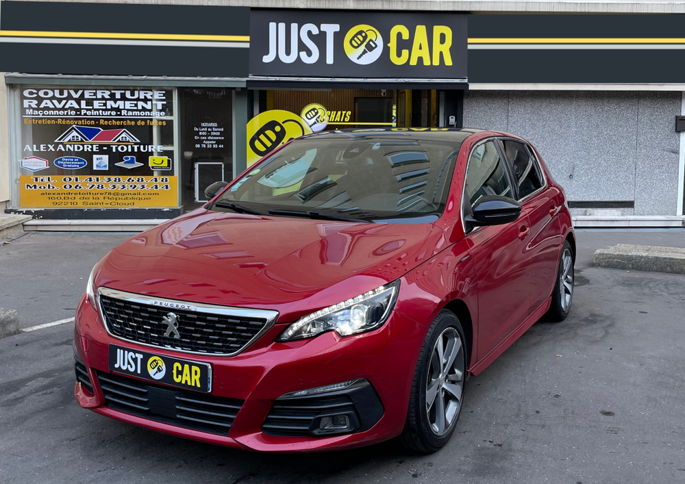 308 1.5 BLUEHDI 130CH S&S GT LINE - TOIT PANORAMIQUE - CARPLAY - 2017 occasion 92210 Saint-Cloud