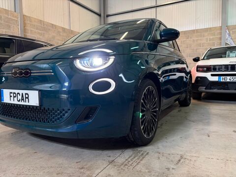 500 e 95cv 23.8 KWH LA PRIMA OCEAN GREEN / CUIR / CAMERA RADAR 2023 occasion 91480 Varennes-Jarcy