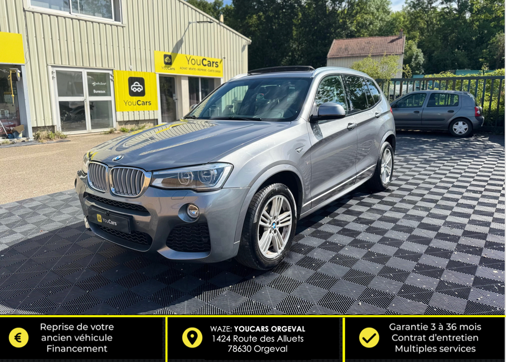 X3 30d xDrive 3.0 d DPF 258 cv Boîte auto - PACK M - TOIT OUVRA 2015 occasion 78630 Orgeval