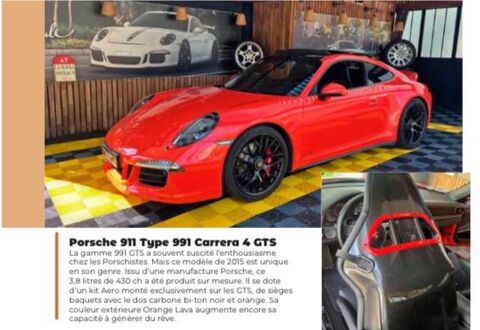 911 Type 991 gts config, exceptionnel 2015 occasion 44500 La Baule-Escoublac