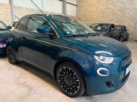 500 e 95cv 23.8 KWH LA PRIMA OCEAN GREEN / CUIR / CAMERA RADAR 2023 occasion 91480 Varennes-Jarcy