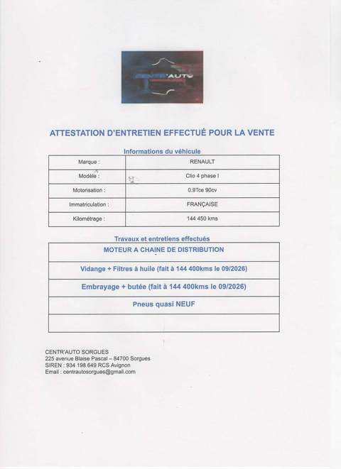 Clio IV Tce 90cv Edition Limit&eacute; Seven Embrayage NEUF 2013 occasion 84700 SORGUES