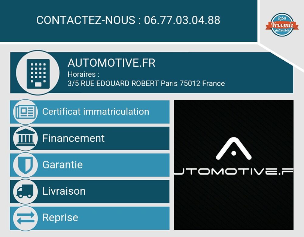 XM G09 4.4 V8 653 CH (FRANCAISE // MALUS PAYE) 2024 occasion 75012 Paris