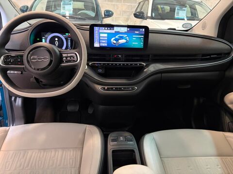 500 e 95cv 23.8 KWH LA PRIMA OCEAN GREEN / CUIR / CAMERA RADAR 2023 occasion 91480 Varennes-Jarcy