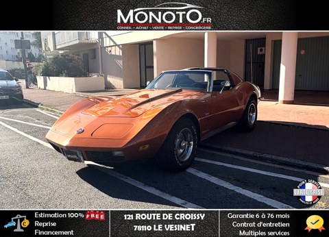 Corvette C3 STINGRAY 1973 5.7 V8 193 ch 350 ci 1973 occasion 78360 MONTESSON