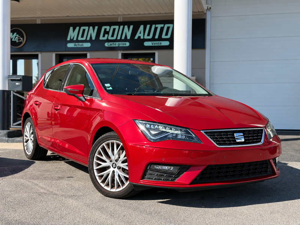 Leon III Xcellence 1.6 TDI DSG7 116 cv - Si&egrave;ges en cuir & Alcanta 2017 occasion 95190 Goussainville