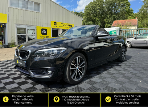 BMW Serie 2 CABRIOLET SPORT 218i 1.5 i 136 cv - ENTRETIEN COMPLET - AIDE 2018 occasion Orgeval 78630