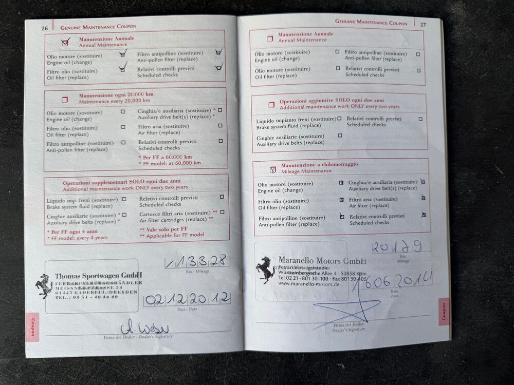 Ff V12 / CARNET / GARANTIE POWER / 68895 KMS 2012 occasion 62780 CUCQ