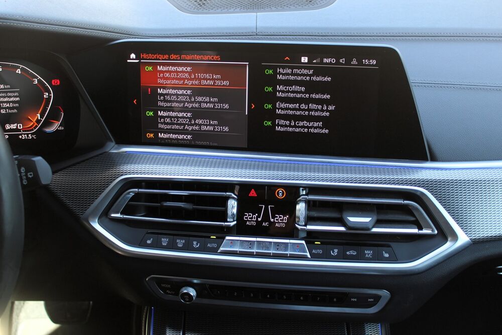 X5 G05 M50d XDRIVE 3.0 d 400 ch STEPTRONIC 8 - CARBONSCHWARZ / 2019 occasion 34430 Saint-Jean-de-V&eacute;das