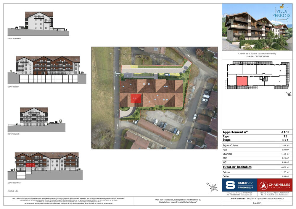 TYPE 2 - 44.68 m2 - L'ALLIANCE DU CHIC ET DU CHARME / VILLA PERROIX / TALLOIRES