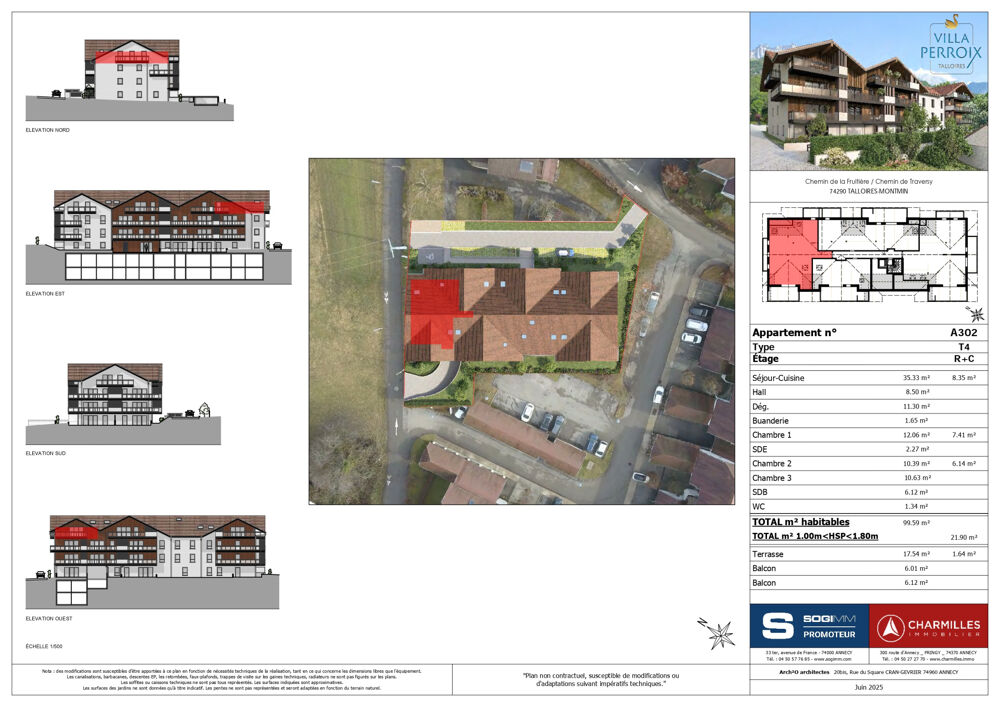 TYPE 4 - 121.49 m2 - L'ALLIANCE DU CHIC ET DU CHARME / VILLA PERROIX / TALLOIRES