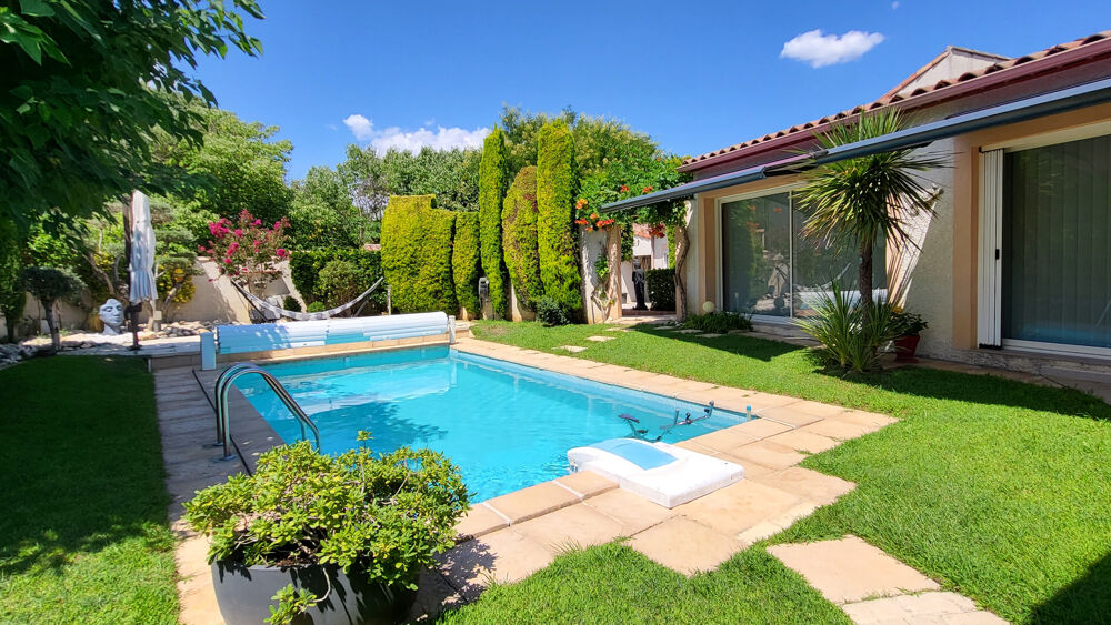 Vente Maison DPT GARD (30), à vendre, NIMES proche, maison de 181m2 habitables, de plain-pied, type 5, piscine, jardin Nimes