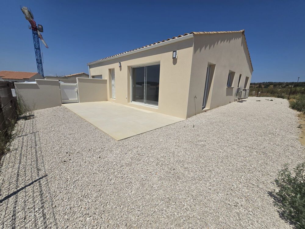 Vente Maison Dpt Hérault 34, A vendre à Nissan lez Enserune 34440, maison neuve plain pied T4 de 88 m2 avec garage Nissan lez enserune