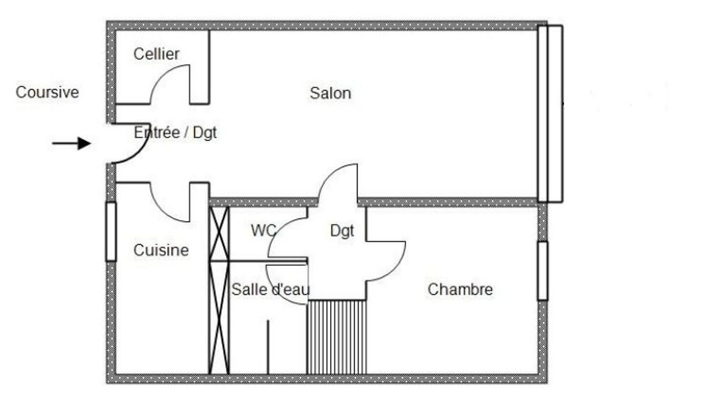 Vente Appartement NIMES L'EAU BOUILLIE - APPARTEMENT T2 Nimes