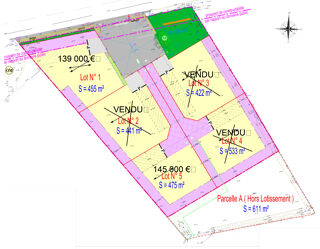  Terrain à vendre 455 m²