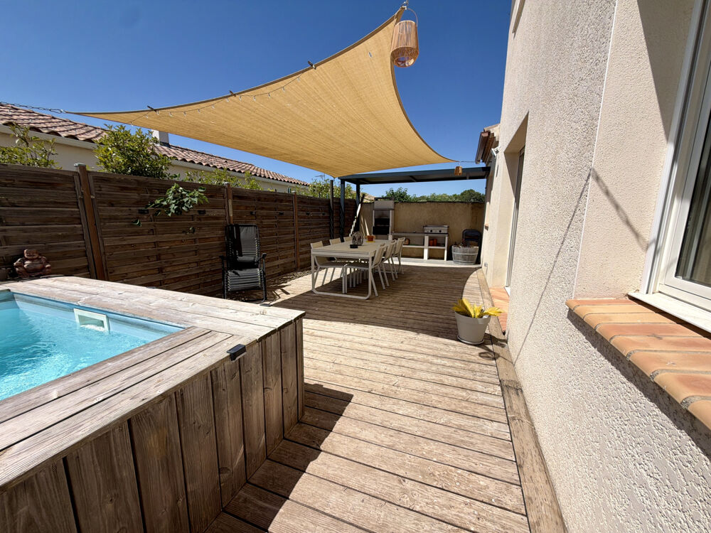 Vente Maison GALLARGUES-LE-MONTUEUX   Villa familiale 140 m2   4 chambres   Suite parentale   Piscine Gallargues le montueux