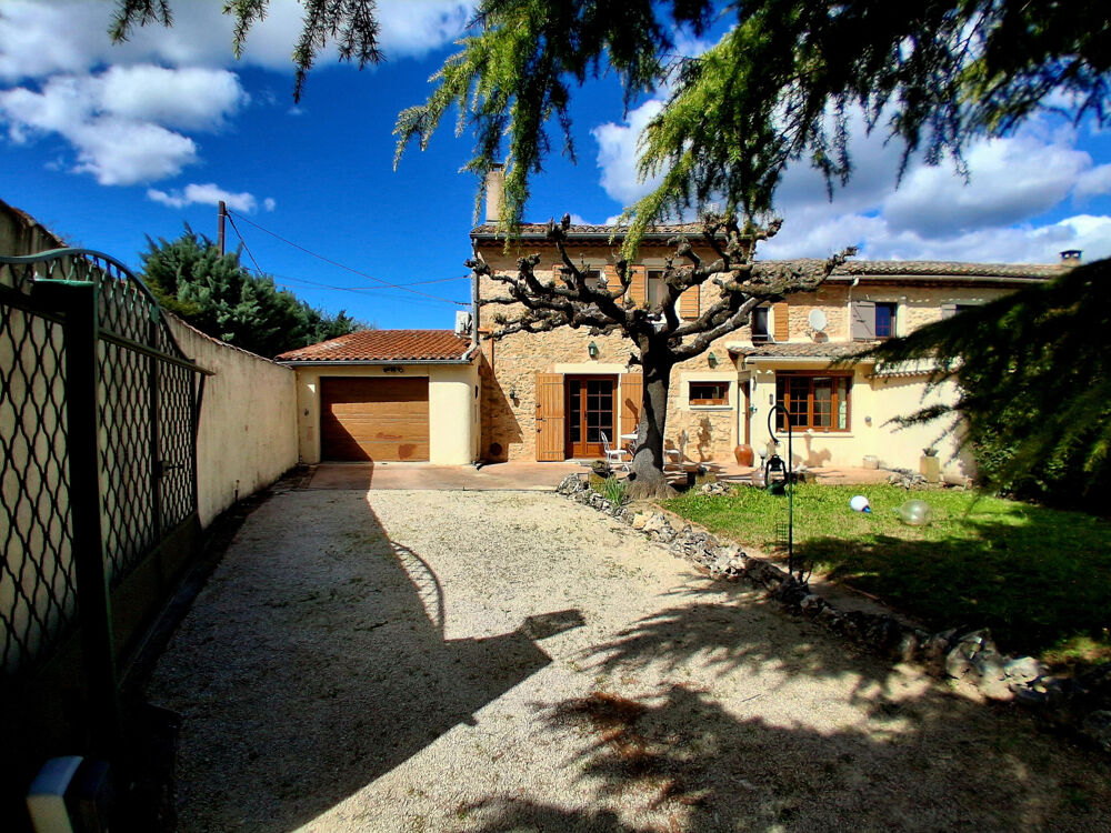 Dept 84 - Robion - Jolie maison en pierre 84 m2 sur 322 m2 avec garage