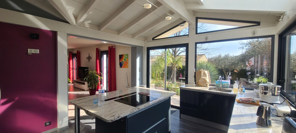 Vente Maison CABRIERES - VILLA PLAIN-PIED, CLIMATISEE, 4 CHAMBRES DONT 1 SUITE, AVEC PISCINE, GARAGE, CAR PORT. Cabrieres