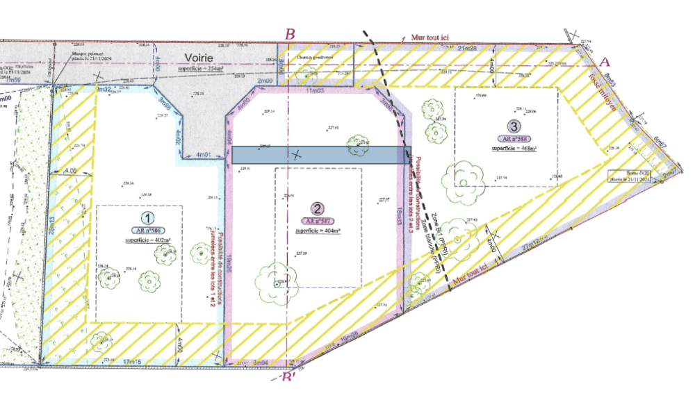 Vente Terrain DPT (38) - A VENDRE - Terrain 404m2 - viabilisé - CROLLES Crolles