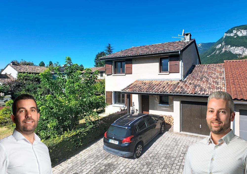 MAISON MITOYENNE A VENDRE - CROLLES 38920 - GRESIVAUDAN - AGENCE IMMOBILIERE - IMMOBILIER 38 -