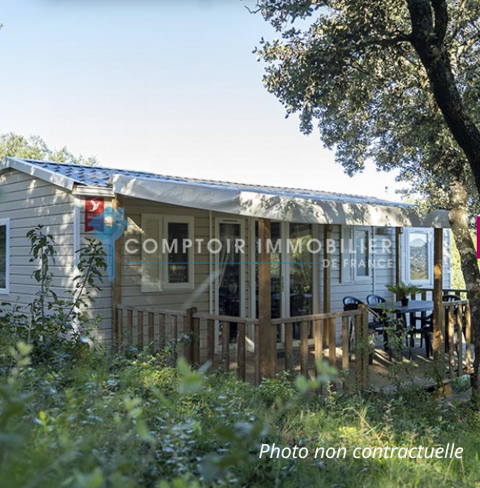   Entre Nmes et Montpellier, vente d'un camping mobil home 4 toiles piscine panorama exceptionnel 