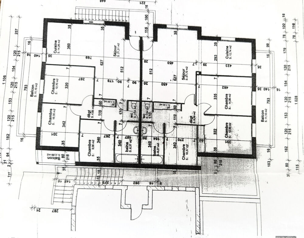 Ghisonaccia Appartement T4 - 92,32 m2 avec Terrasse