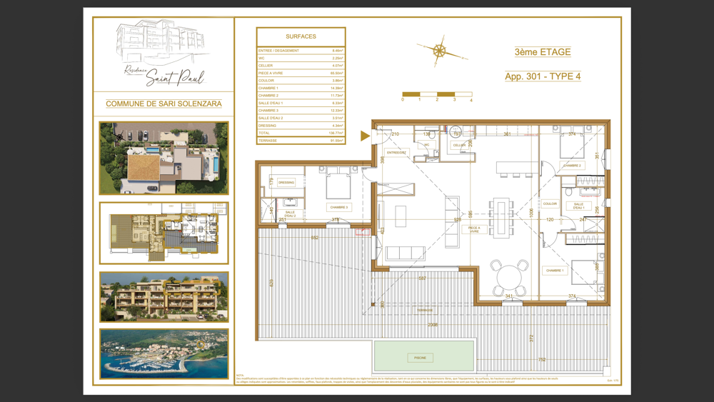 Penthouse avec piscine et vue mer à Solenzra