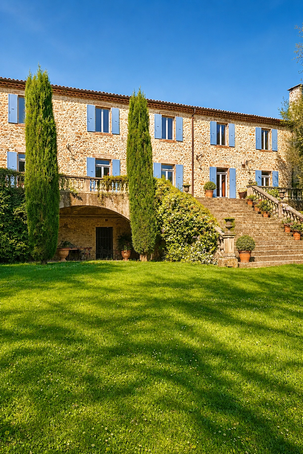 DOMAINE DE CARACTÈRE EN ARDÈCHE, 2 HECTARES, RIVIÈRE, PISCINE