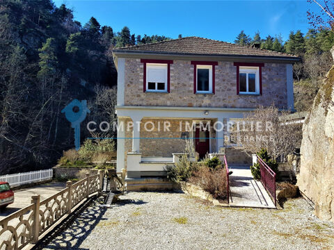 Ardèche (07) - A Vendre à Lamastrre Maison Bourgeoise 203m2, terrain 3280m2, rivière, superbe vue dominante. 395000 Lamastre (07270)
