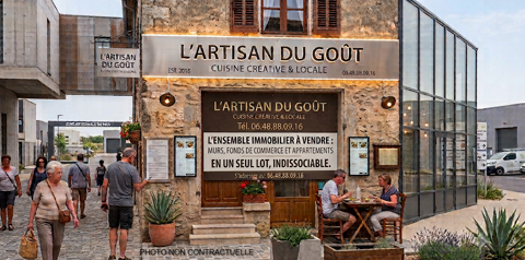 DPT(13) TARASCON A LA VENTE IMMEUBLE PROFESSIONNEL AVEC 3 APPARTEMENTS LOUES 735000 13150 Tarascon