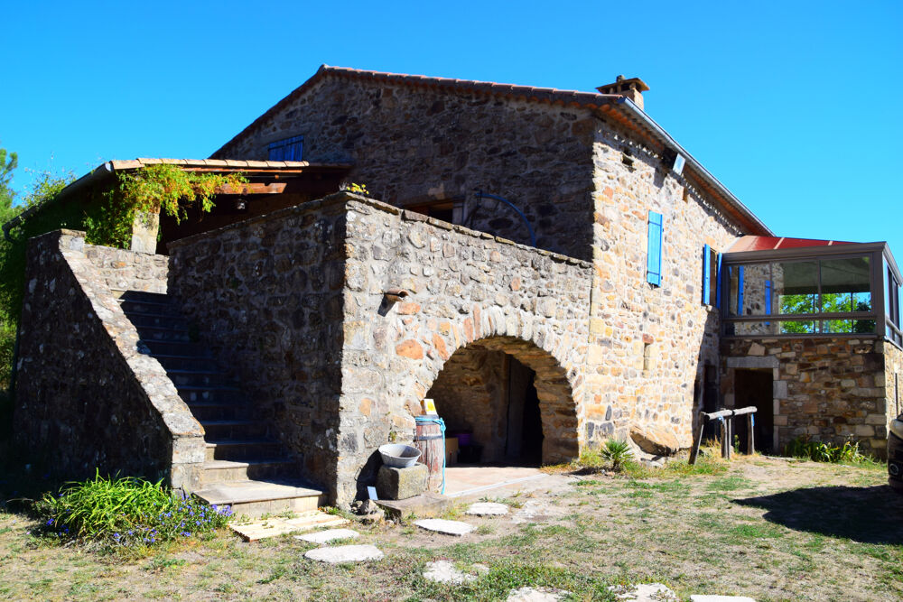 Vente Maison Dépt. 07 - A VENDRE à CHASSIERS - Mas rénové de 166 m2 - Parcelles de 4,8 ha Chassiers