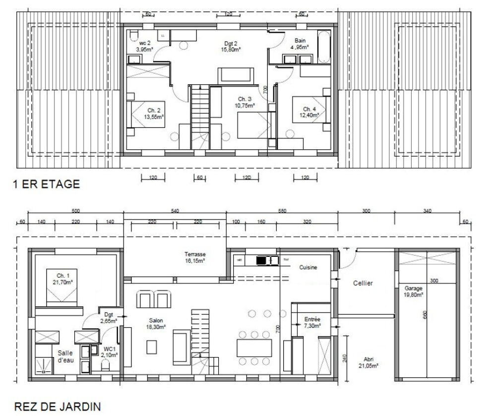 A CHARAVINES Villa neuve à louer 7 pièces