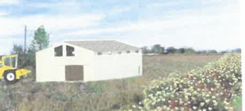 Hangar professionnel neuf de 280 m2 de terrain 305000 30740 Le cailar