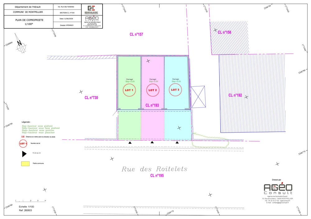 Vente Parking/Garage Dépt Hérault (34), à vendre MONTPELLIER Garage de 20m2 + Place de Parking - Montpellier
