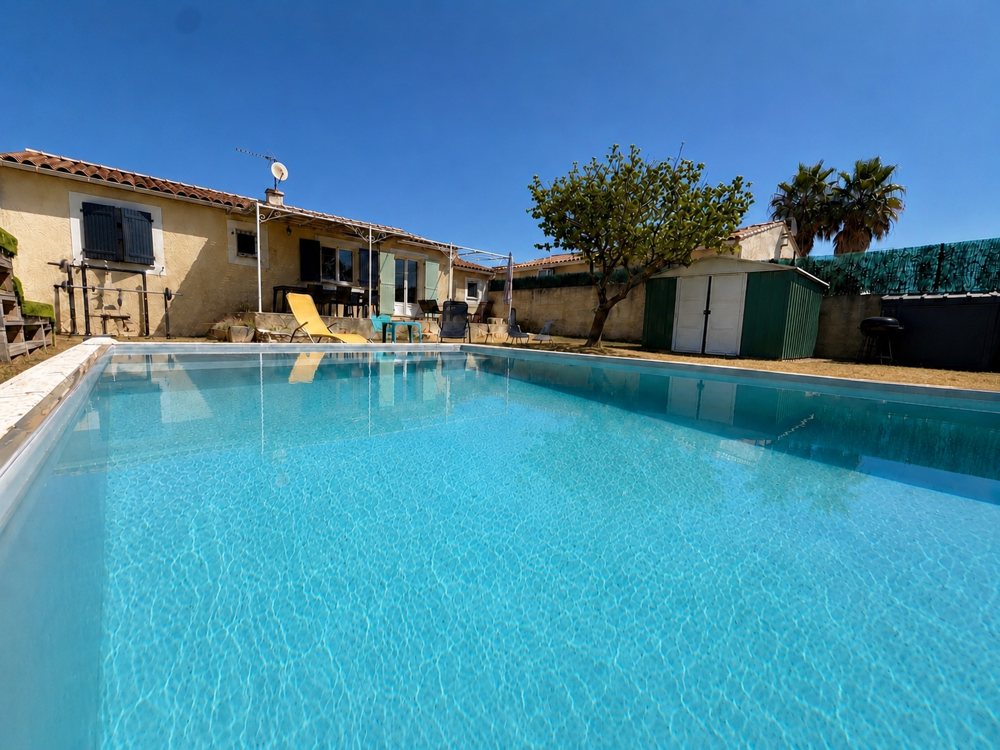 Vente Maison GALLARGUES LE MONTUEUX - VILLA PLAIN PIED 3 CHAMBRES - PISCINE - PARCELLE 537 M2 Gallargues le montueux