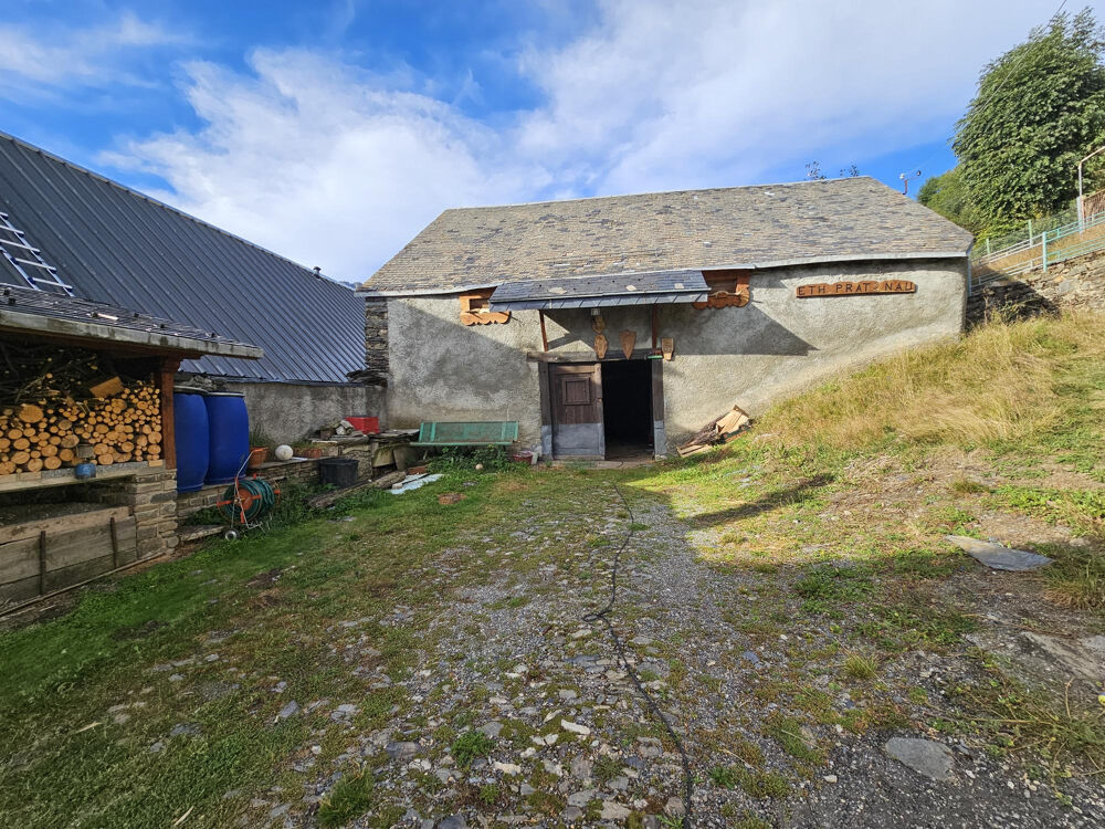 Vente Maison Dpt Haute Garonne31- A vendre Gouaux de Larboust 31110- Ensemble immobilier avec maison T4 de 115 m2 et grange Gouaux de larboust