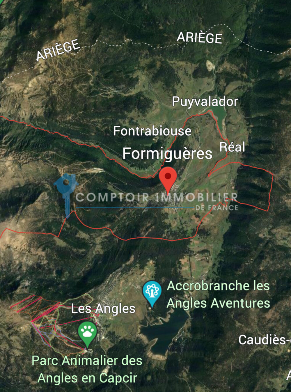 Vente Terrain exclusif terrain viabilis  DE 376 m2 libre de constructeur station de Formigueres Formigueres
