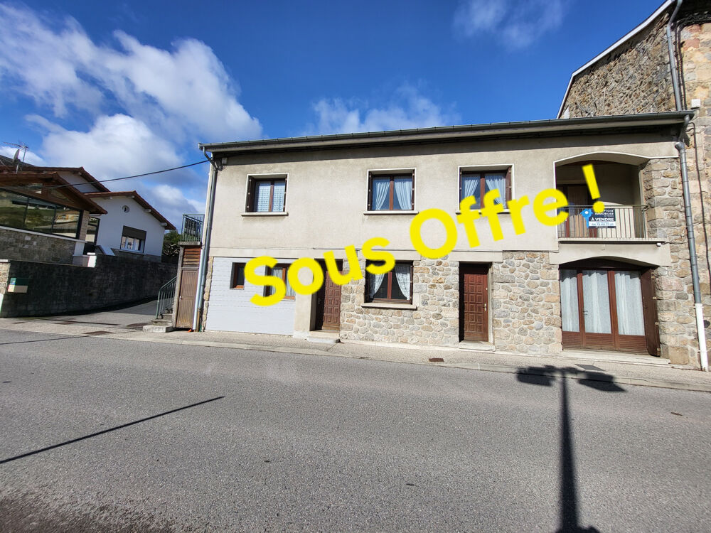 Ardèche (07) Le Cheylard A Vendre Maison de village T5, avec un studio, à fort potentiel (141m2 hab).