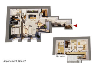  Appartement  vendre 4 pices 125 m