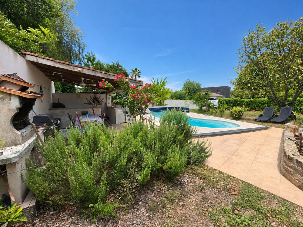 Vente Maison Dépt Hérault (34) - Aniane - À vendre - Maison T4 de 100m2, parcelle de 1000m2, piscine, garage Aniane
