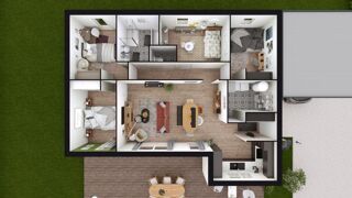  Maison 5 pices 100 m Saint-denis-combarnazat