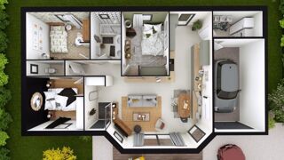  Maison 4 pices 85 m Jozerand