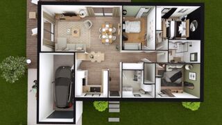  Maison 4 pi�ces 90 m� Ch�teaugay