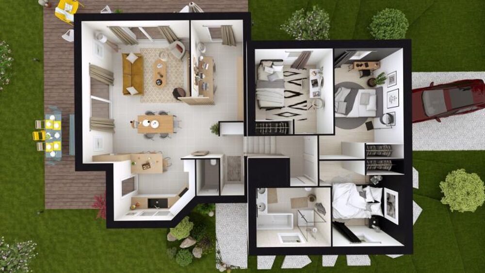Terrain+Maison à Veyre-Monton 4 chambres