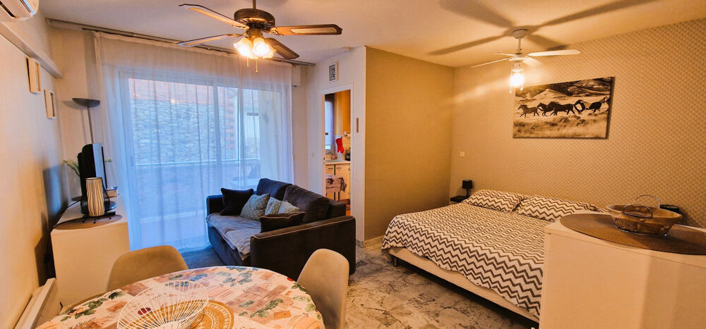 APPARTEMENT DE TYPE T1 AVEC BALCON, GRENIER ET PLACE DE STATIONNEMENT A AMELIE-LES-BAINS