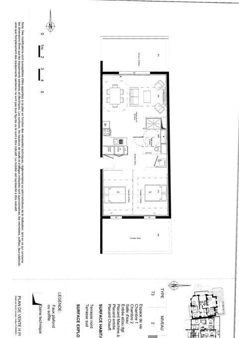  Appartement  vendre 3 pices 64 m