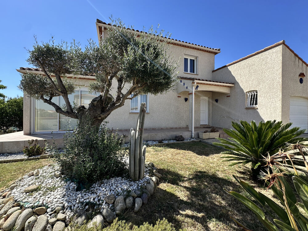 Belle villa 4 faces à vendre à SAINT CYPRIEN (66750), 3 chambres, garage, terrasse, grand terrain