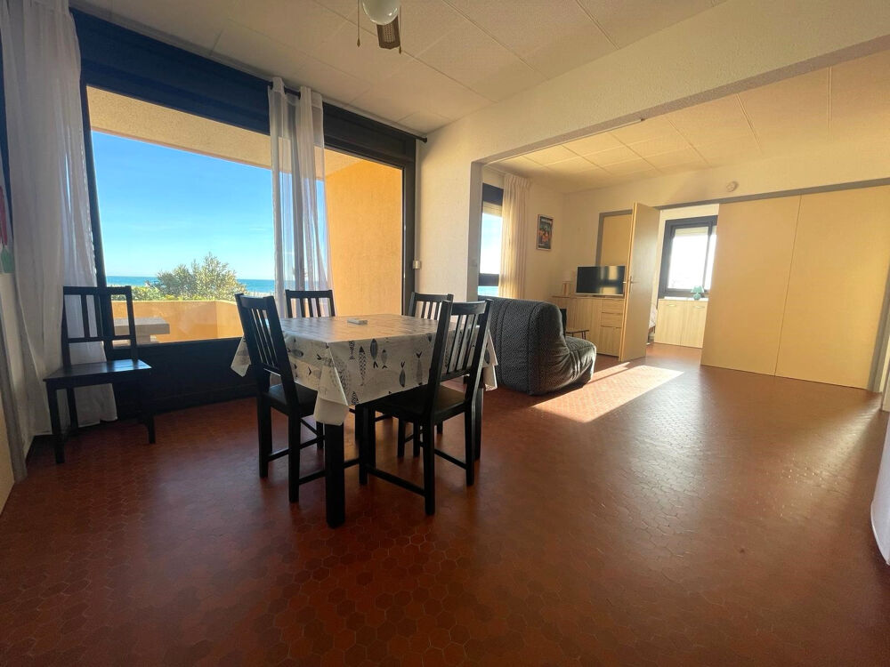 Le Barcarès Superbe T3 front de mer 6 personnes, vue mer avec pisicne accès direct plage !