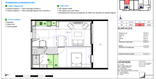 Appartement à vendre 2 pièces 46 m²